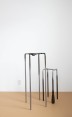 Long legged tubular stools with bulbous details